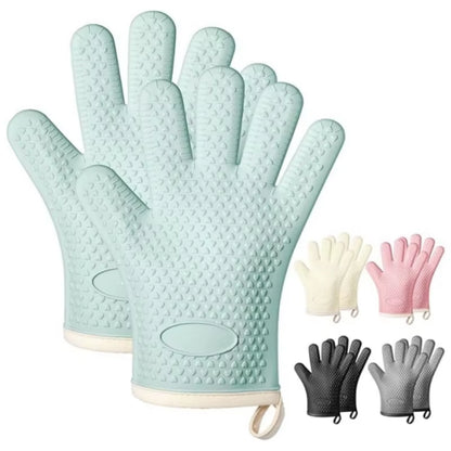 Premium Silicone Heat-Resistant Kitchen Gloves BBQ