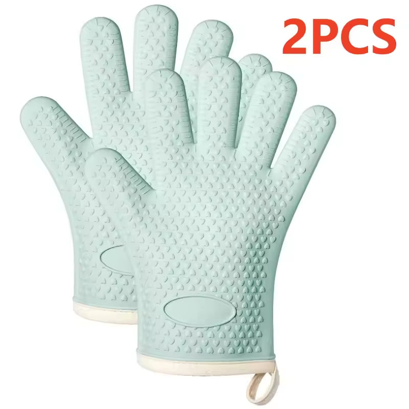 Premium Silicone Heat-Resistant Kitchen Gloves BBQ