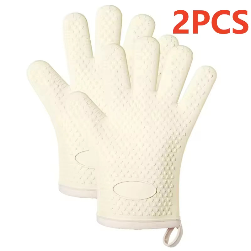 Premium Silicone Heat-Resistant Kitchen Gloves BBQ