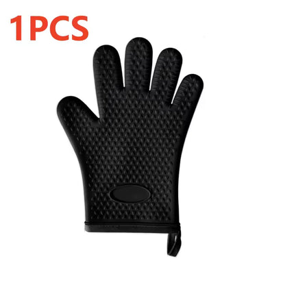 Premium Silicone Heat-Resistant Kitchen Gloves BBQ