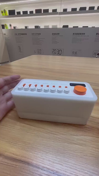 🌙 DIY Smart Sleep Speaker & Night Lamp – RGB Color, Alarm Clock, USB Rechargeable, Compact for Home & Outdoor